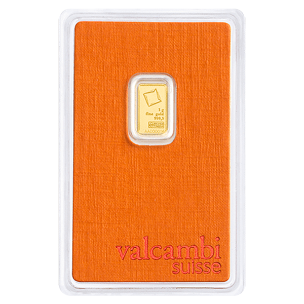 1 Gram Valcambi Gold Bar