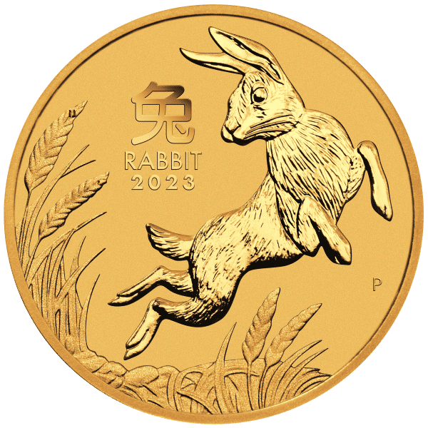 2023 1/2 oz Australian Gold Lunar Rabbit