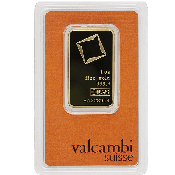 1 oz Valcambi Gold Bar