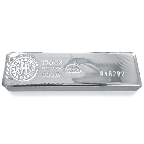 100 oz Nadir Silver Bar