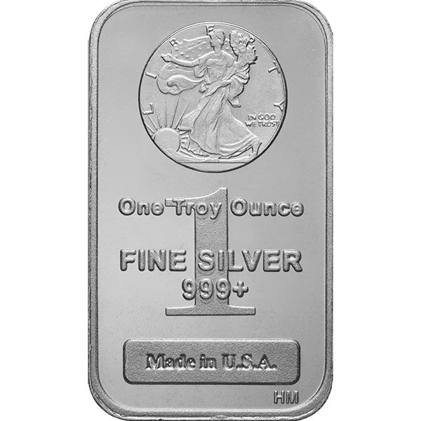 1 oz Walking Liberty Silver Bar