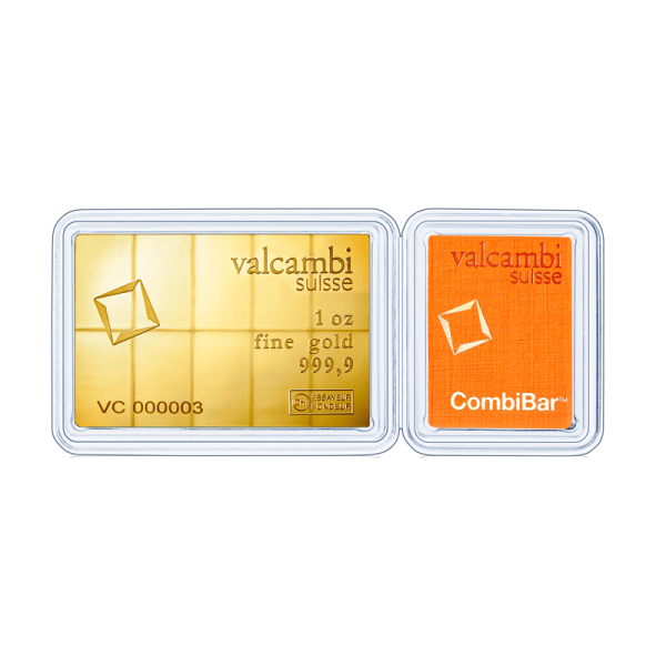 1 oz Valcambi Combi-Bar with 10 x 1/10 oz