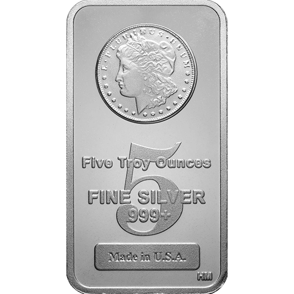 5 oz Morgan Dollar Silver Bar