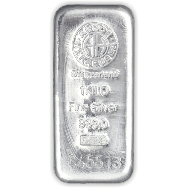 Kilo Argor Heraeus Silver Bar