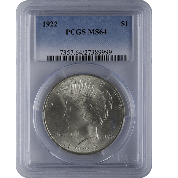 Peace Dollar MS63