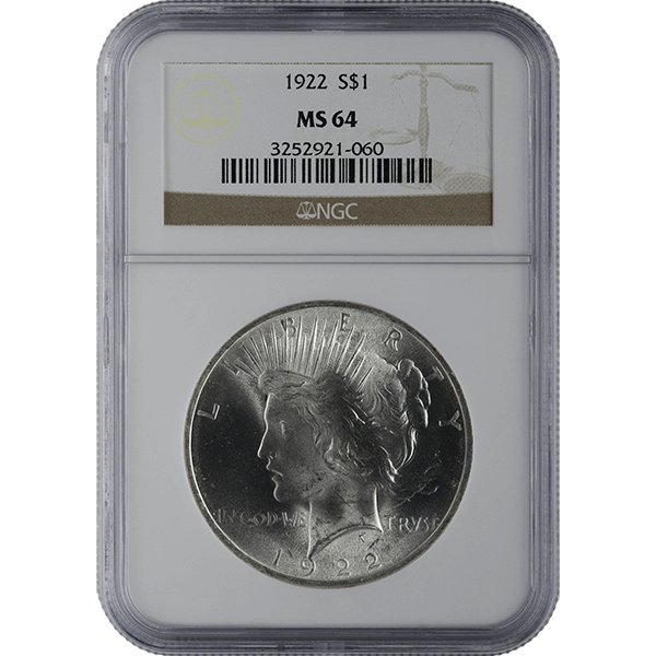 MS 64 Peace Dollar