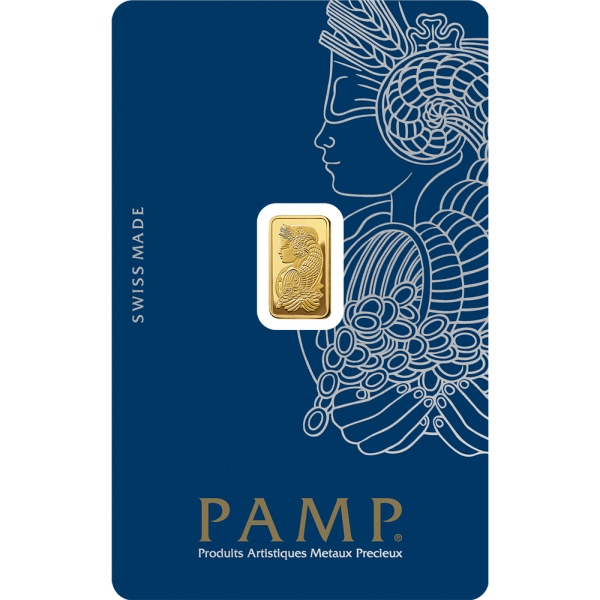 1 Gram Gold Bar PAMP Suisse Lady Fortuna Veriscan (New In Assay)