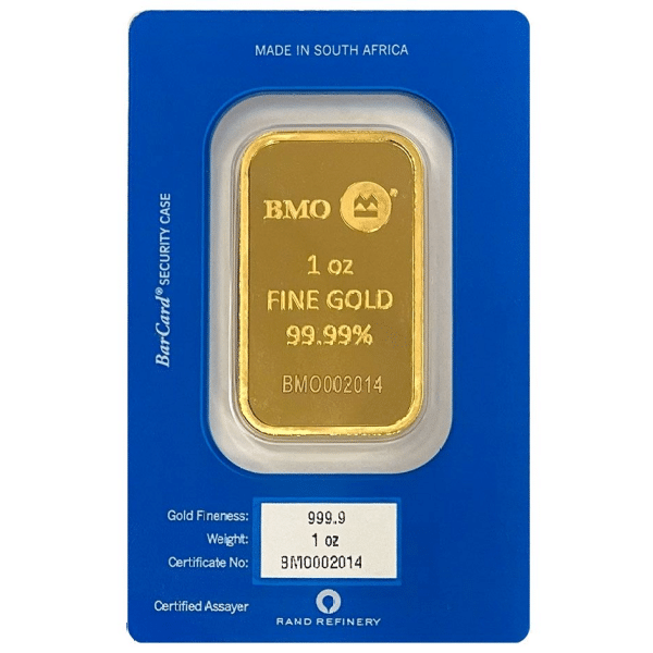 1 oz BMO gold Bar