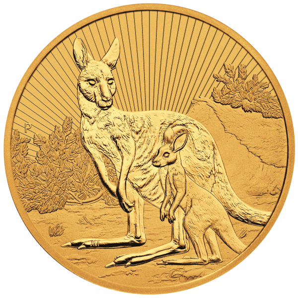 2023 2 oz Australian Kangaroo Mother and Baby Gold Coin